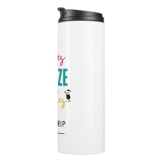 Strände Booze and Besties Personalisiert, Girls Tr Thermosbecher (Nach rechts gedreht)