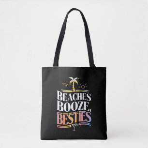 Strände Booze & Besties Kokospalmen Sommer Tasche