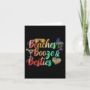 Strände Booze Besties Wochenende Bachelorette Karte