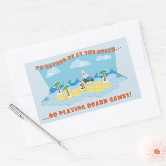 Strände & Brettspiele Sticker (Umschlag)