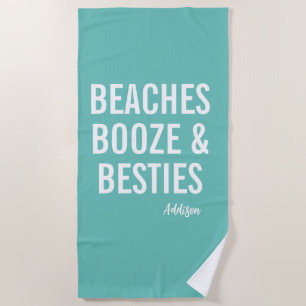 Strände Bucht & Besties Aquamarin Strandtuch