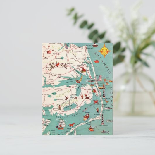 Strände der Außenbanken Postkarte (Stehend Vorderseite)