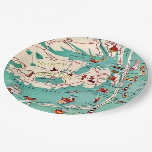 Strände der Außenbanks Pappteller (Schrägansicht)