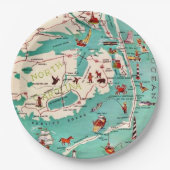 Strände der Außenbanks Pappteller (Vorderseite)