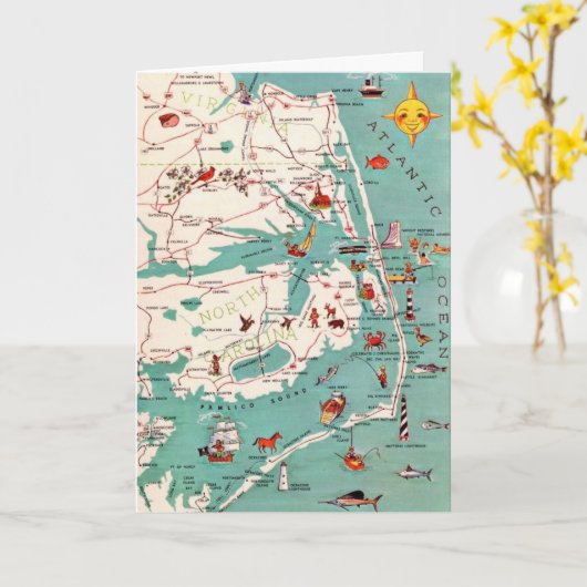 Strände der Außenkarte Karte (Gelbe Blume)