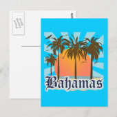 Strände der Bahamas Postkarte (Vorne/Hinten)