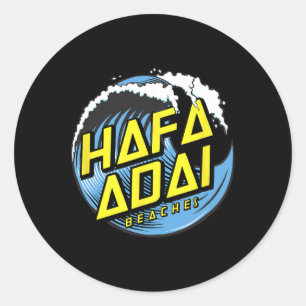 Strände der Hafa Adai Tropical - Guam 671 Gu Runder Aufkleber
