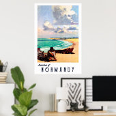 Strände der Normandie, Frankreich Poster (Heimbüro)