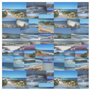 Strände in Australien Fotocollage, Stoff