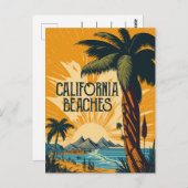 Strände in Kalifornien Postkarte (Vorne/Hinten)
