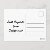 Strände in Kalifornien Postkarte (Rückseite)
