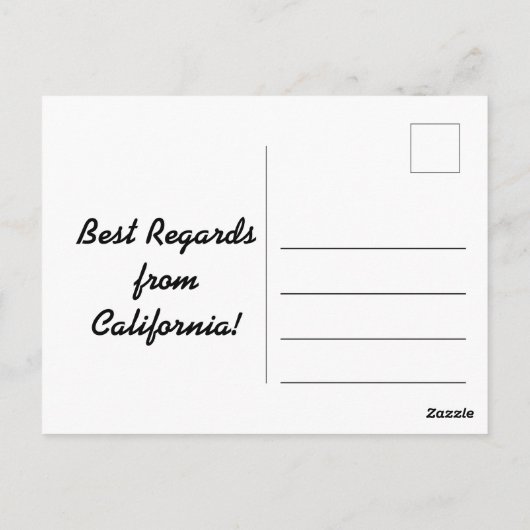 Strände in Kalifornien Postkarte (Rückseite)