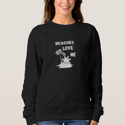 Strände Liebe Sweatshirt (Vorderseite)