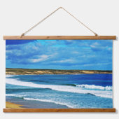 Strände machen das Herz, das Wandteppich. Wandteppich Mit Holzrahmen (Vorne)