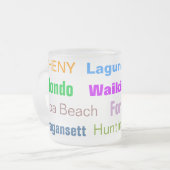 STRÄNDE Tasse (mattiertes Glas) (Vorderseite Links)