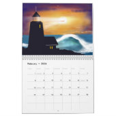 Strände und Brandungs-Kunst-Kalender 2017 Kalender (Feb 2026)