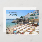 Strände von Cascais, Portugal Postkarte (Vorne/Hinten)