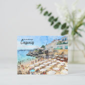 Strände von Cascais, Portugal Postkarte (Stehend Vorderseite)