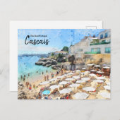 Strände von Cascais, Portugal Postkarte (Vorne/Hinten)