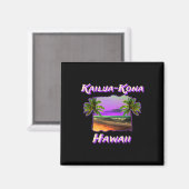Strände von Kailua-kona Hawaii 1 Magnet (Vorderseite/Rückseite)