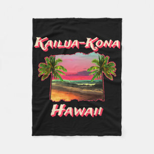 Strände von Kailua-kona Hawaii Fleecedecke
