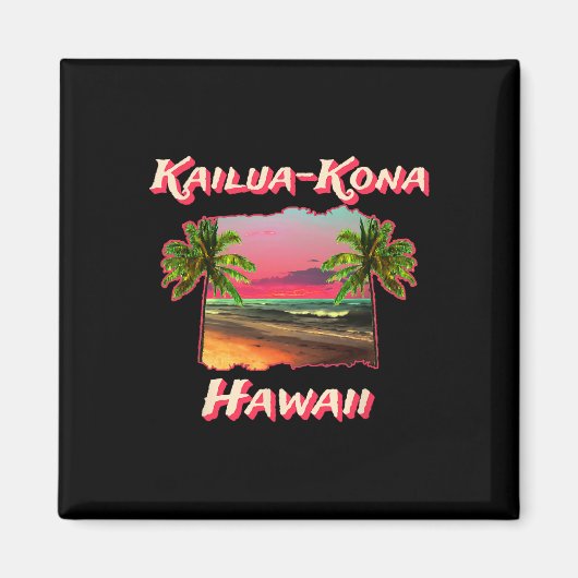 Strände von Kailua-kona Hawaii Magnet (Vorne)