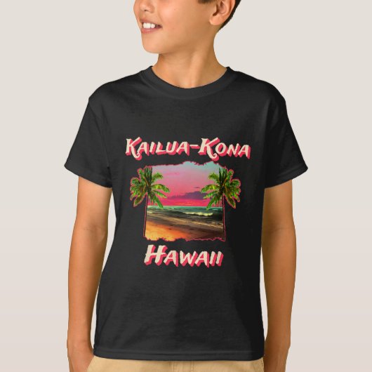 Strände von Kailua-kona Hawaii T-Shirt (Vorderseite)