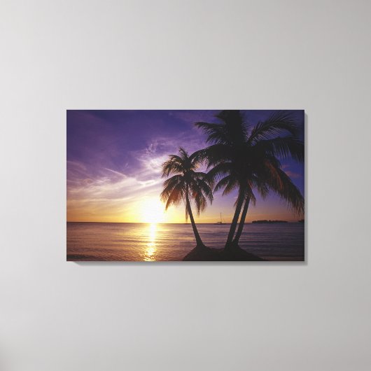 Strände von Negril, Jamaika Leinwanddruck (Vorderseite)