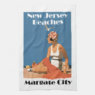 Strände von New Jersey ~ Margate City Geschirrtuch