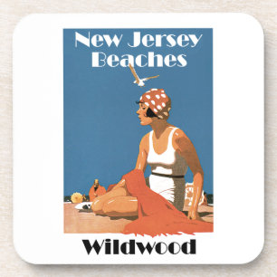 Strände von New Jersey ~ Wildwood Untersetzer