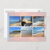 Strände von Puerto Rico Postkarte (Vorne/Hinten)