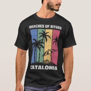 Strände von Sitges Souvenir - Katalonien Erinnerun T-Shirt