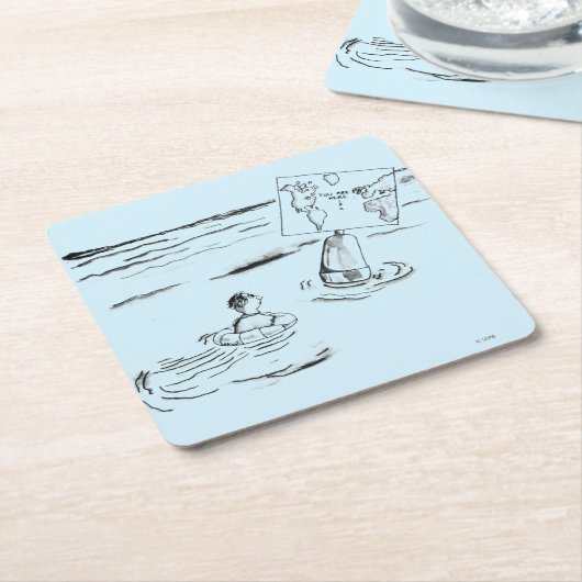 Stranded Rechteckiger Pappuntersetzer (angewinkelt)