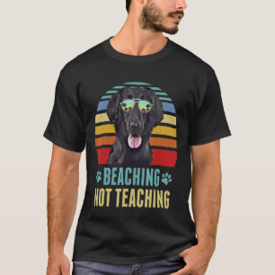 Stranden Nicht Lehren Flat Coated Retriever Hund T-Shirt