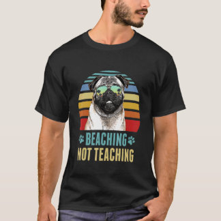 Stranden Nicht Unterrichten Mops-Hund-Lehrer Somme T-Shirt