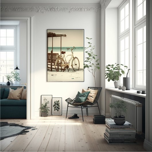 Strandfahrrad Poster