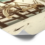 Strandfahrrad Poster (Ecke)