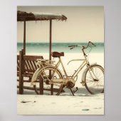 Strandfahrrad Poster (Vorne)