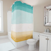 Strandfarbe Duschvorhang (Beispiel)