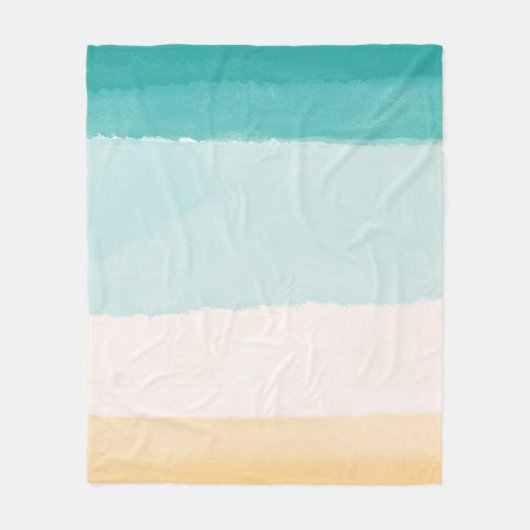 Strandfarbe Fleecedecke (Vorderseite)