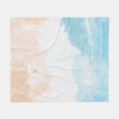 Strandfarbe Fleecedecke (Vorderseite (Horizontal))