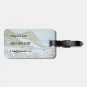 Strandfarbe Gepäckanhänger (Rückseite horizontal)