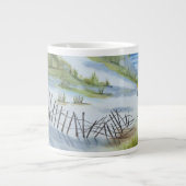 Strandfarbe Jumbo-Tasse (Vorderseite)