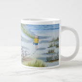 Strandfarbe Jumbo-Tasse (Rechts)
