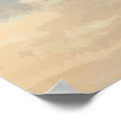 Strandfarbe Poster (Ecke)