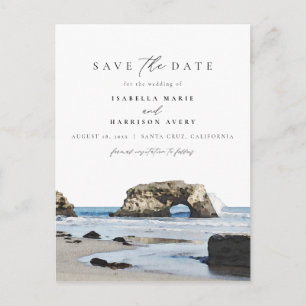 Strandfarbe Santa Cruz Postkarte