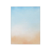 Strandfarbe Uni Ruled Notepad Notizblock (Rotiert)