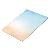 Strandfarbe Uni Ruled Notepad Notizblock (angewinkelt)