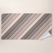 Strandfarben auf Aquarellpapier Strandtuch (Vorderseite)