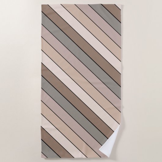 Strandfarben auf Aquarellpapier Strandtuch (Vorderseite)